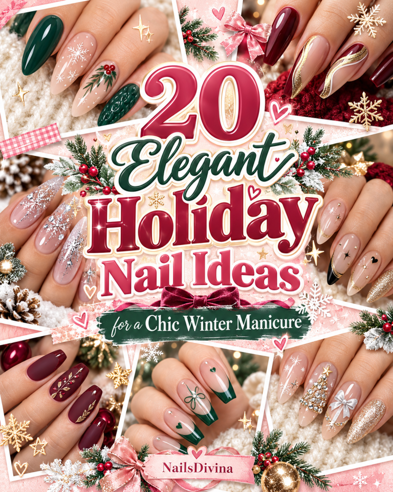 20 Elegant Holiday Nail Ideas for a Chic Winter Manicure