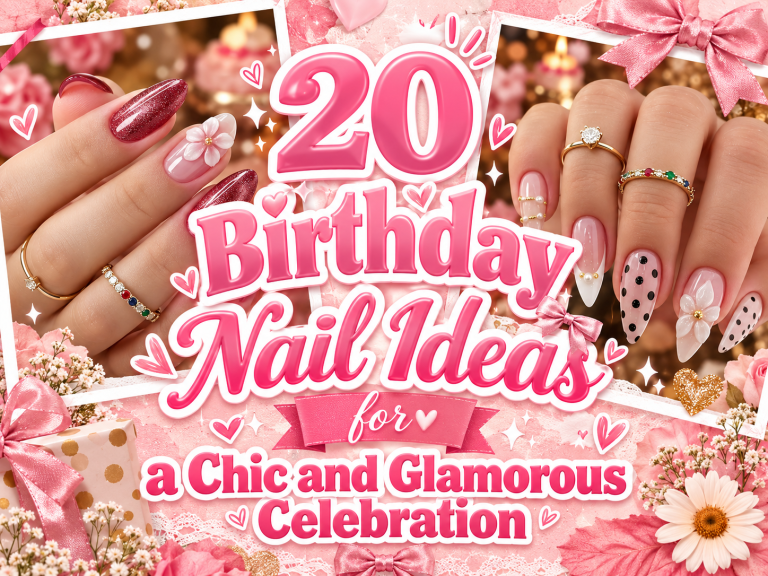 20 Birthday Nail Ideas for a Chic and Glamorous Celebration