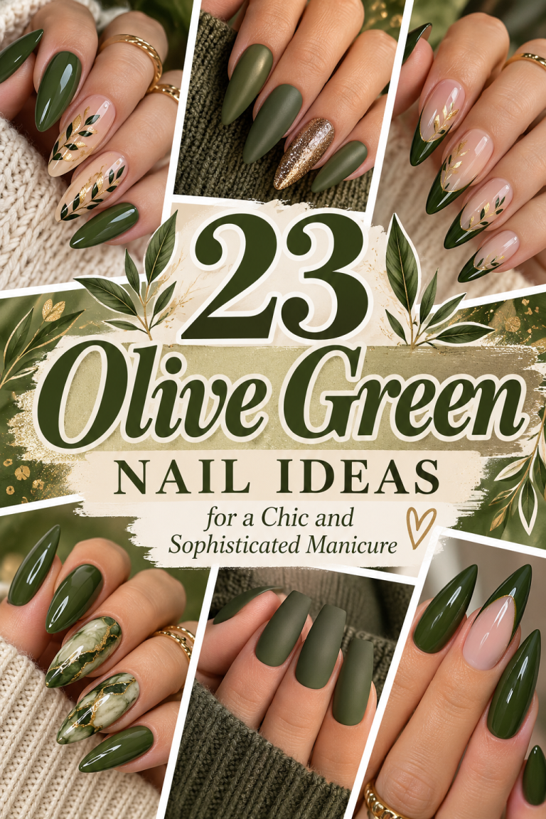 23 Olive Green Nail Ideas for a Chic and Sophisticated Manicure