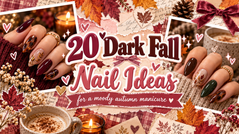 20 Dark Fall Nail Ideas for a Moody Autumn Manicure